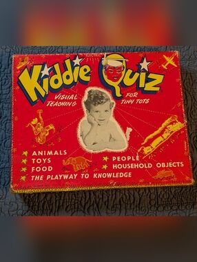Vintage Kiddie Quiz Electric Game Jacmar NY Complete Set w Cards Box Educational